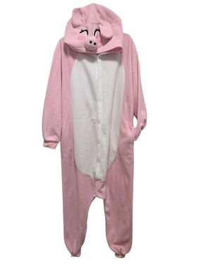 Pink Pig Onesie Kigurumi with Hood